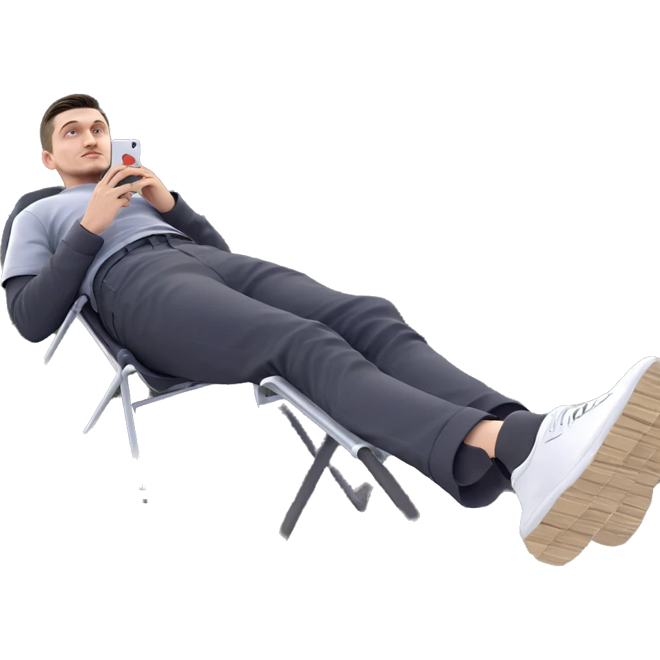boy relaxing on grass outdoors emoji