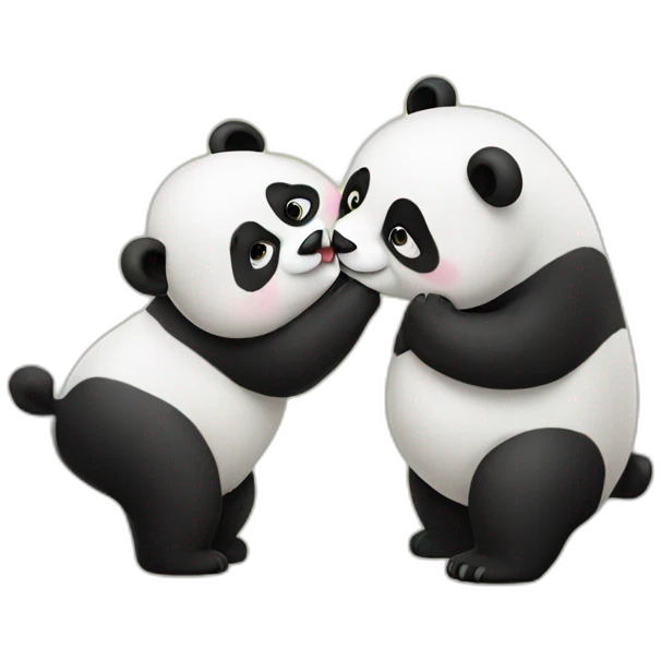 panda kiss emoji