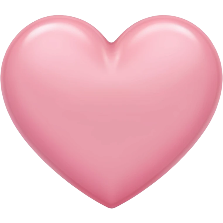 Soft pink heart emoji