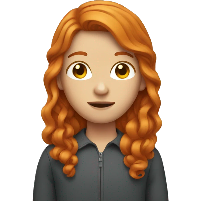 Ginger hair emoji