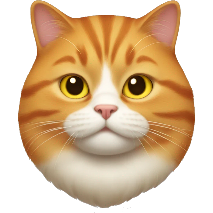 ginger fat cat  emoji