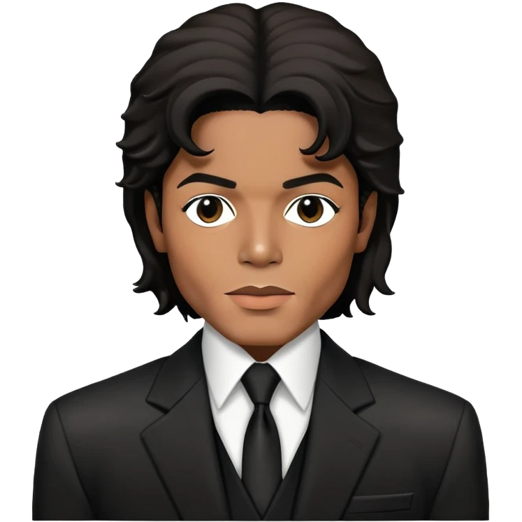 Michael Jackson wearing black suit from waist up emoji