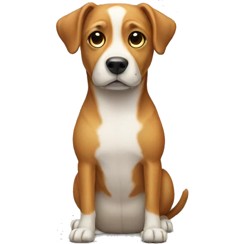 Dog with no legs emoji