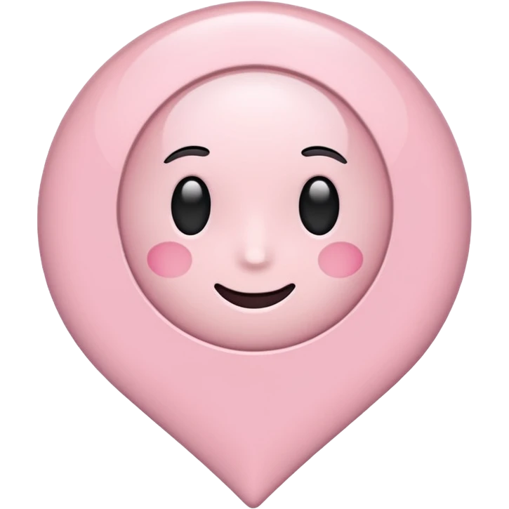 pale pink location pin emoji
