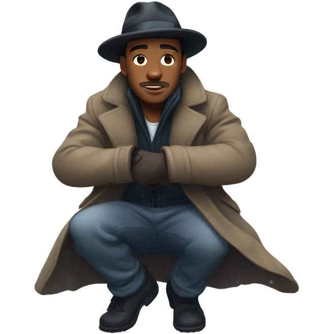 Snow angel gangster emoji