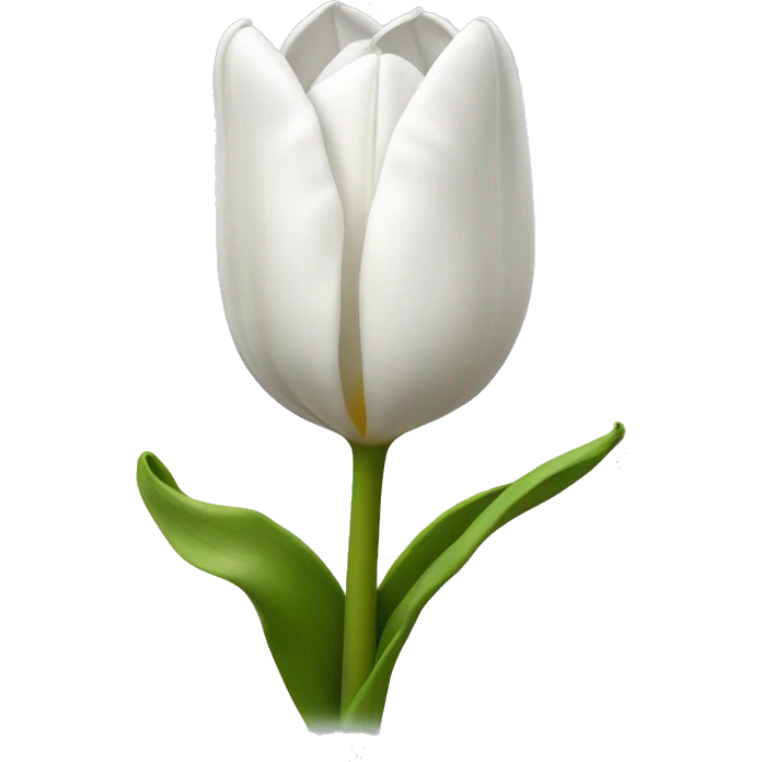 white tulip emoji