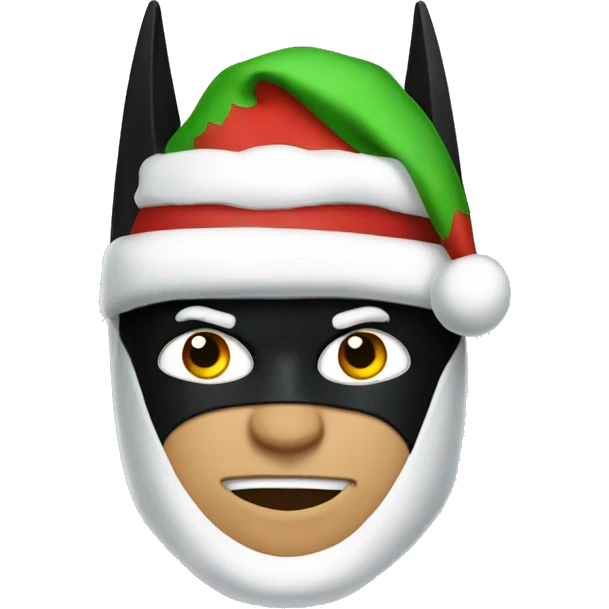Christmas batman  emoji