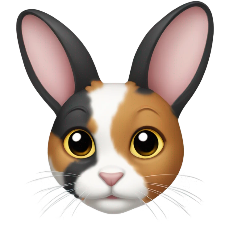 Calico rabbit emoji