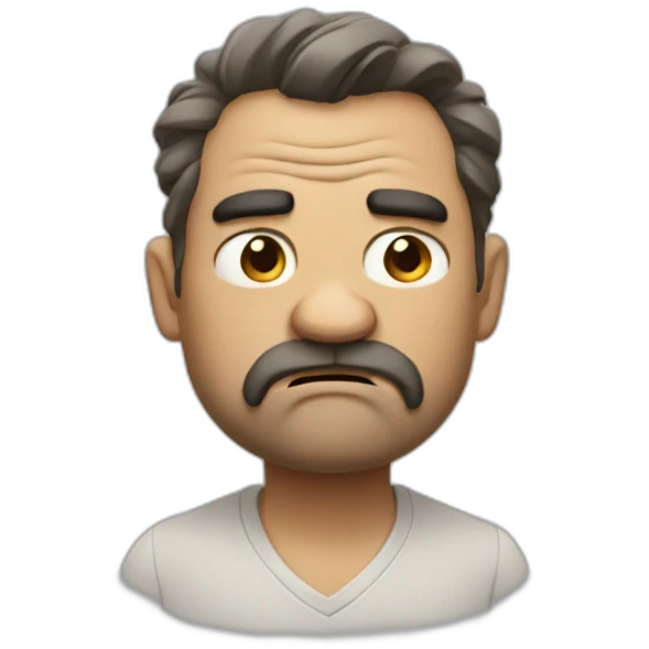 Grumpy emoji
