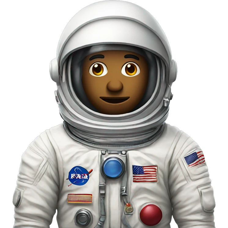 Astronaut with a too hat emoji