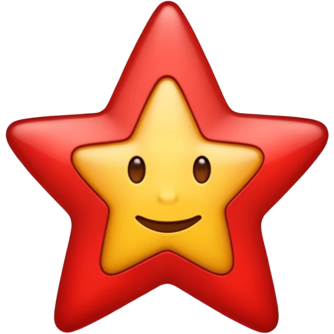 music album with a star, emoji style, apple look emoji