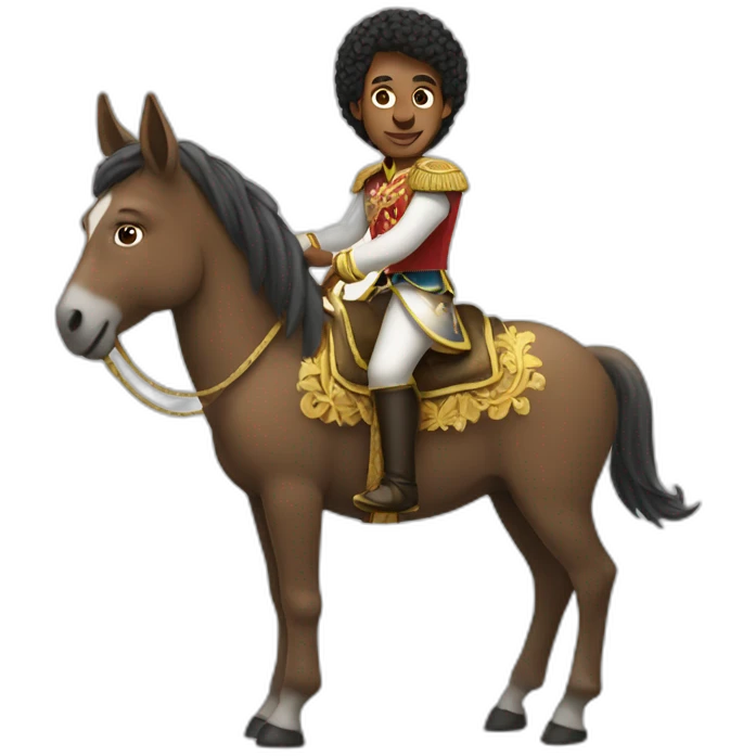 Prince on a donkey emoji