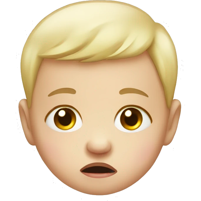 white baby crying emoji