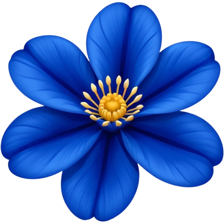 royal blue flower emoji