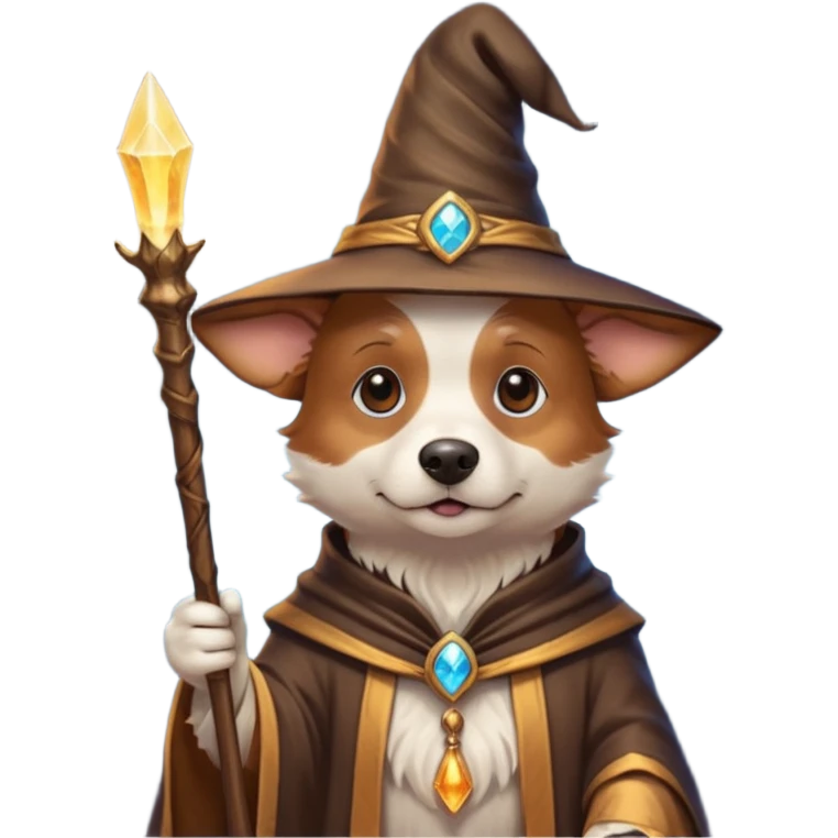 Dog wizard emoji