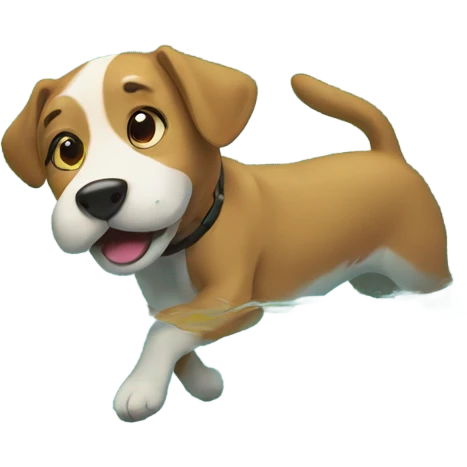 Dog swimming  emoji