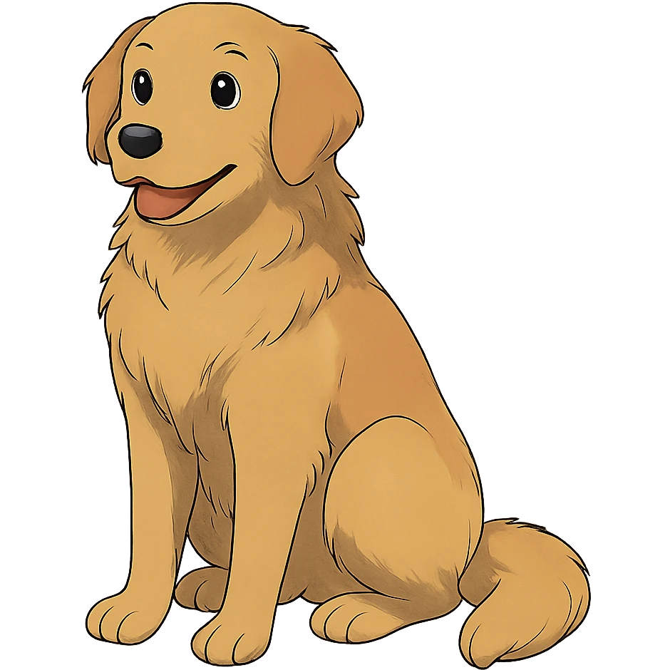 dog ghibli style emoji