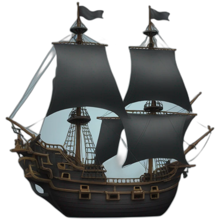 Black Pearl Ship emoji