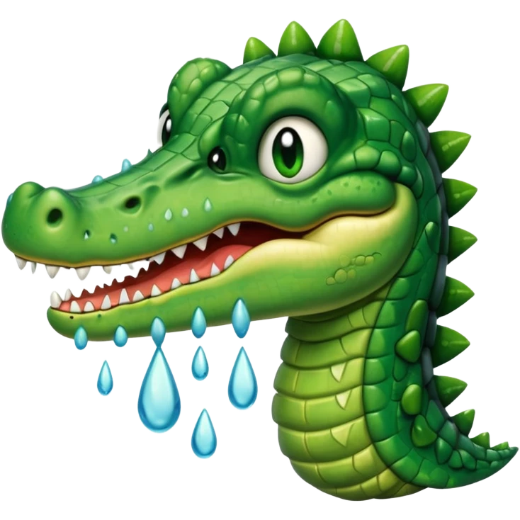 crocodile crying really hard emoji