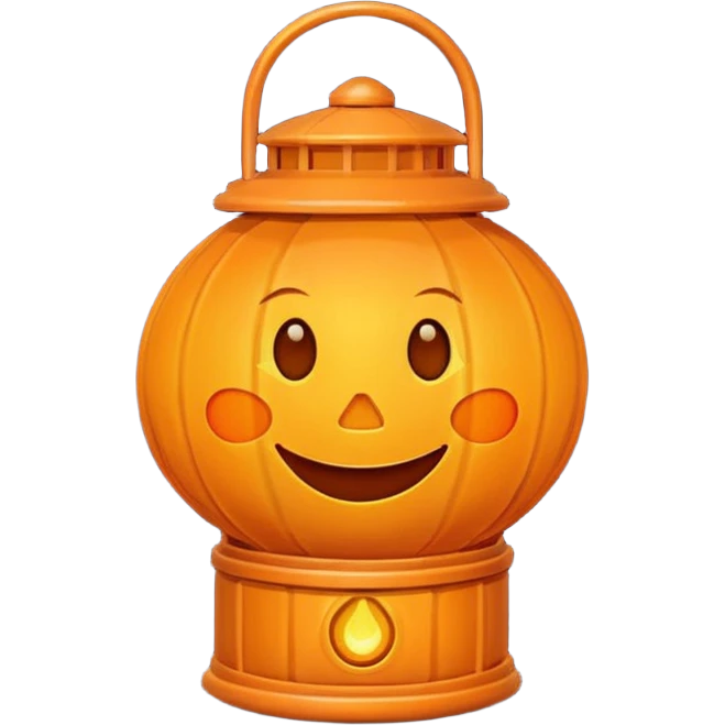 Cute Lantern Laughing emoji