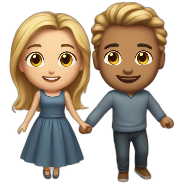 Cute couple emoji