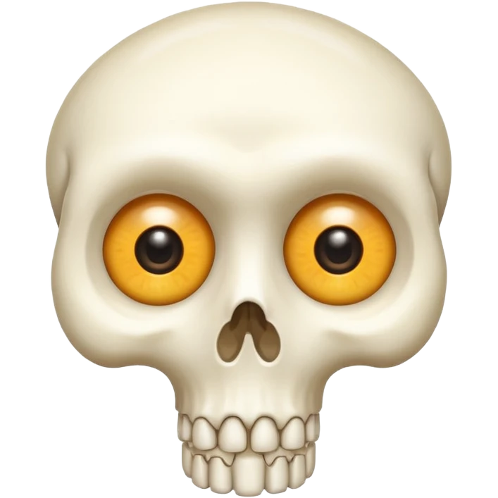 a bone with eyes emoji