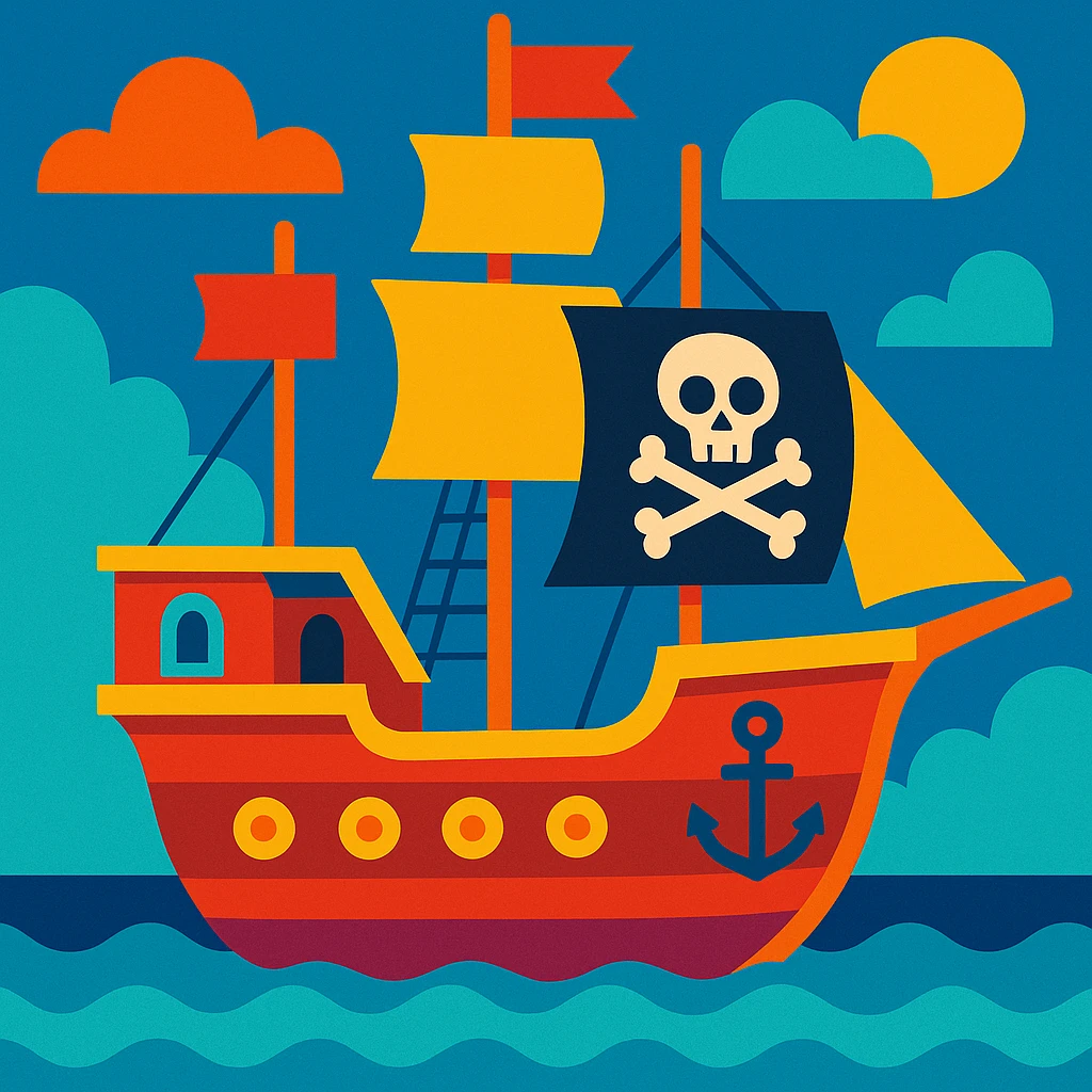 pirate ship emoji