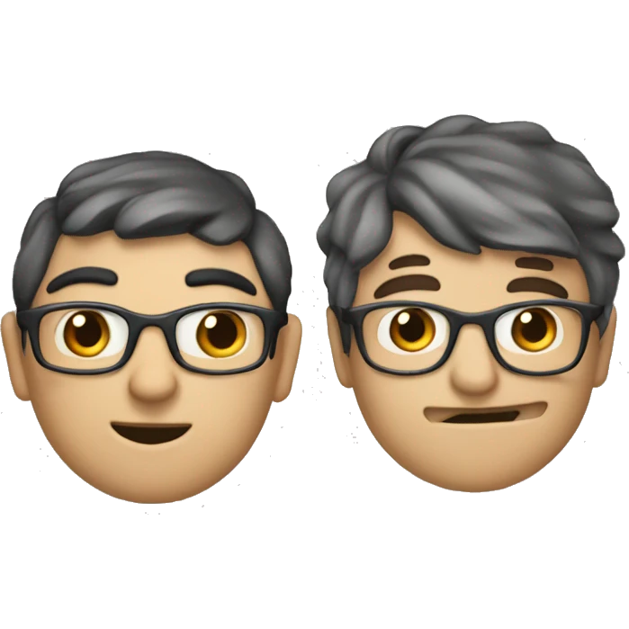 two guys, one is an analytical nerd, other is an arti emoji