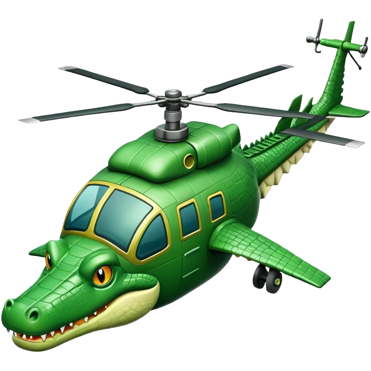 Crocodile Helicopter emoji