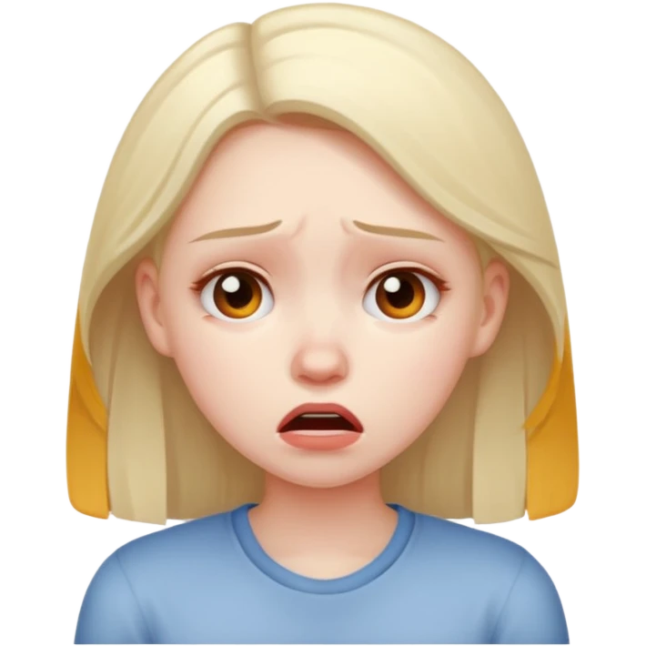 Girlfriend upset emoji