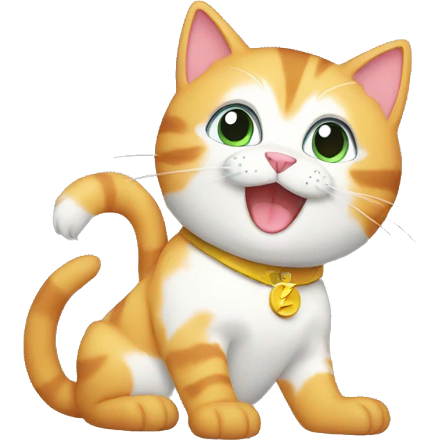 flash cat emoji