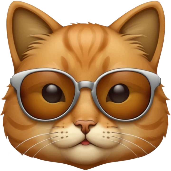 Cat wearing sunglasses emoji