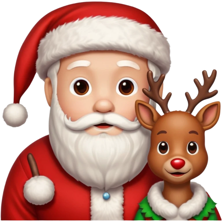 santa Rudolph emoji