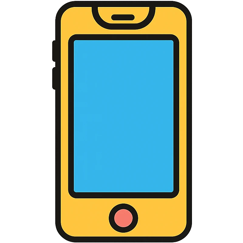 iPhone icon, color outline style emoji