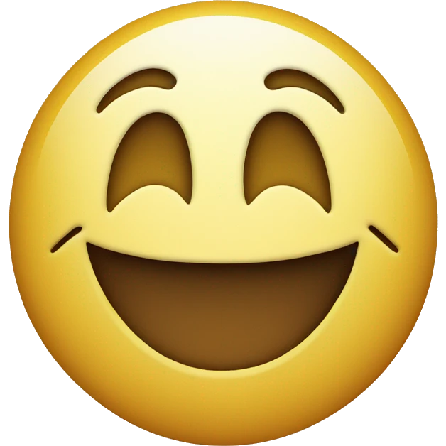 Straight smiley face  emoji