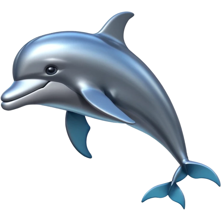 robot dolphin with iron skin emoji