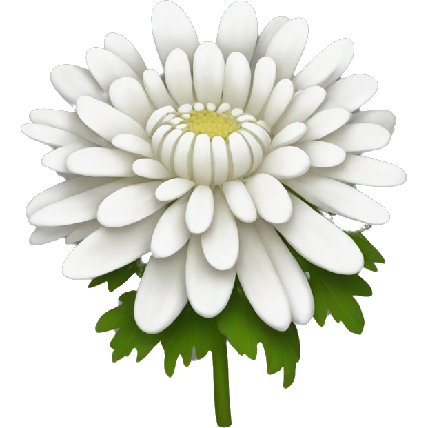 white chrysanthemum emoji