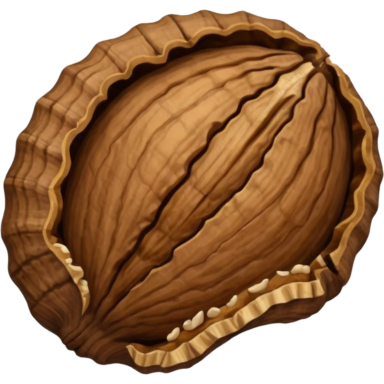 walnut with shall emoji