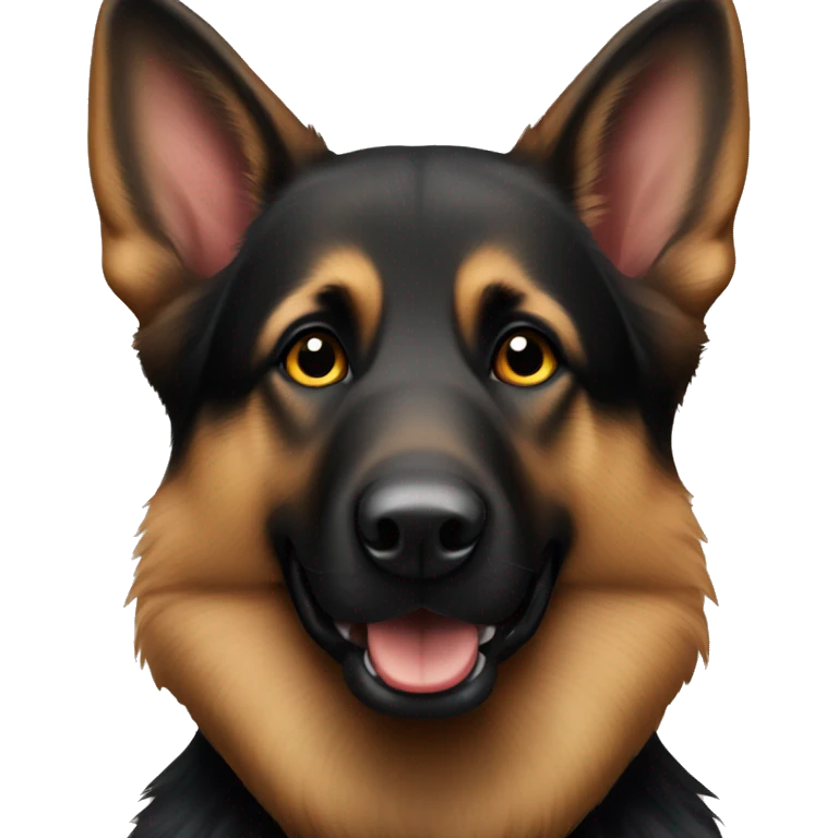 black and brown german shepherd emoji