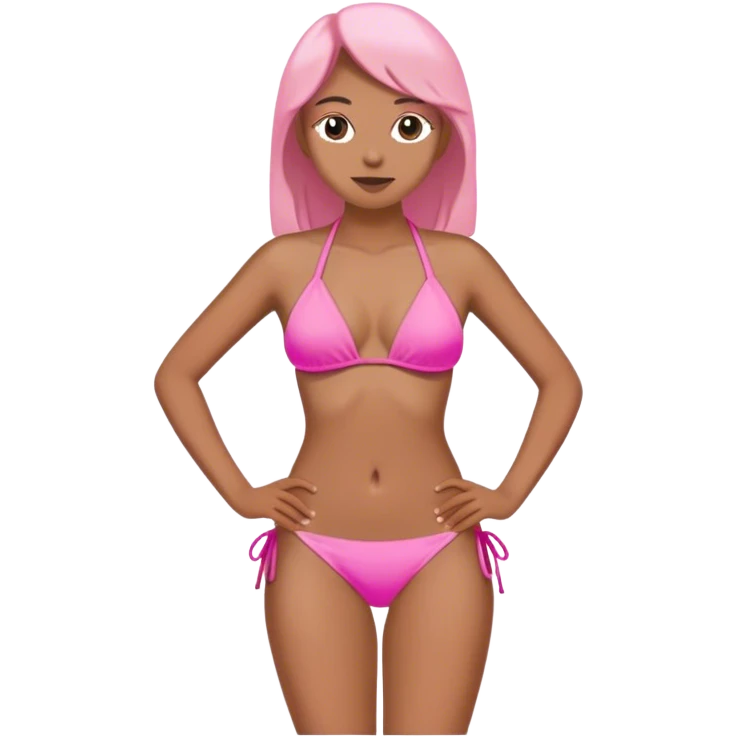 Pink bikini emoji
