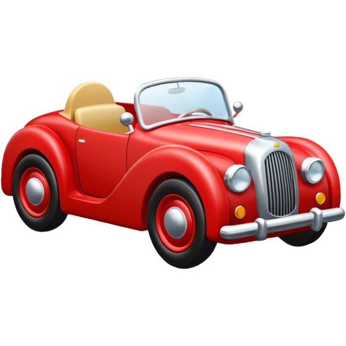 wooden car toy emoji