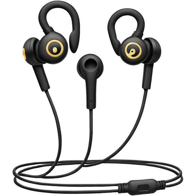 old wired earphones emoji