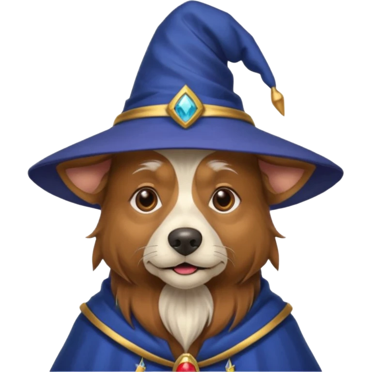 Dog wizard emoji