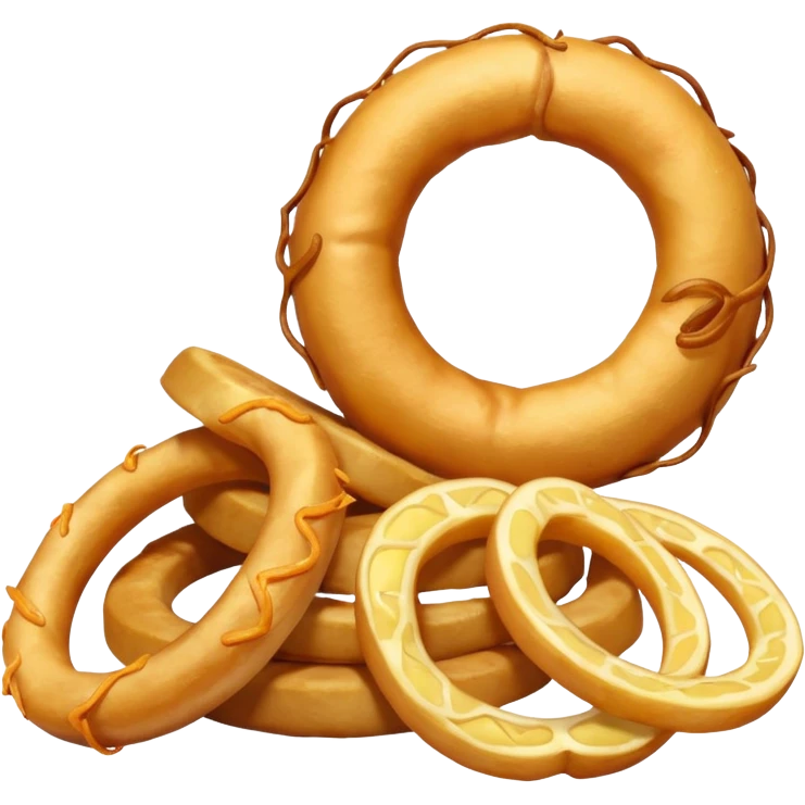 onion ring and potato fries emoji