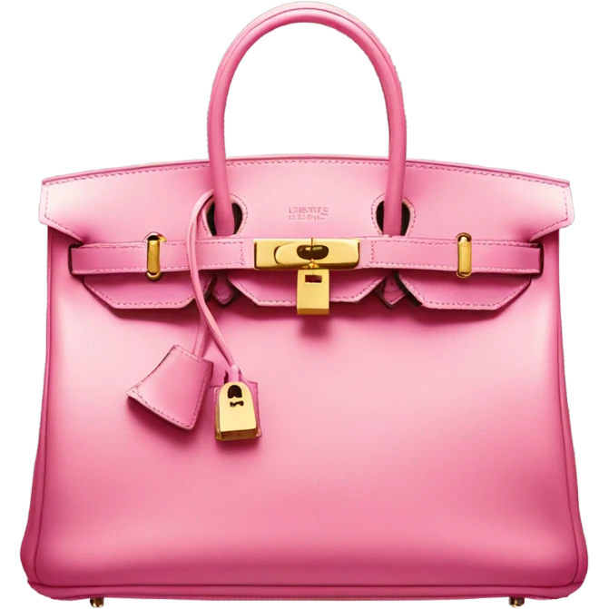 pink bag hermes birkin emoji