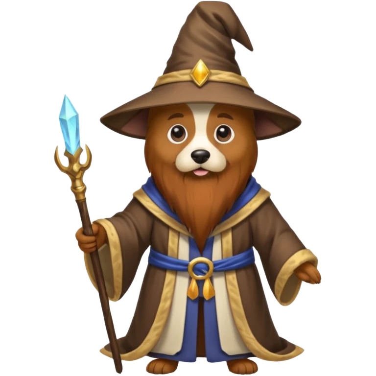 Dog wizard emoji