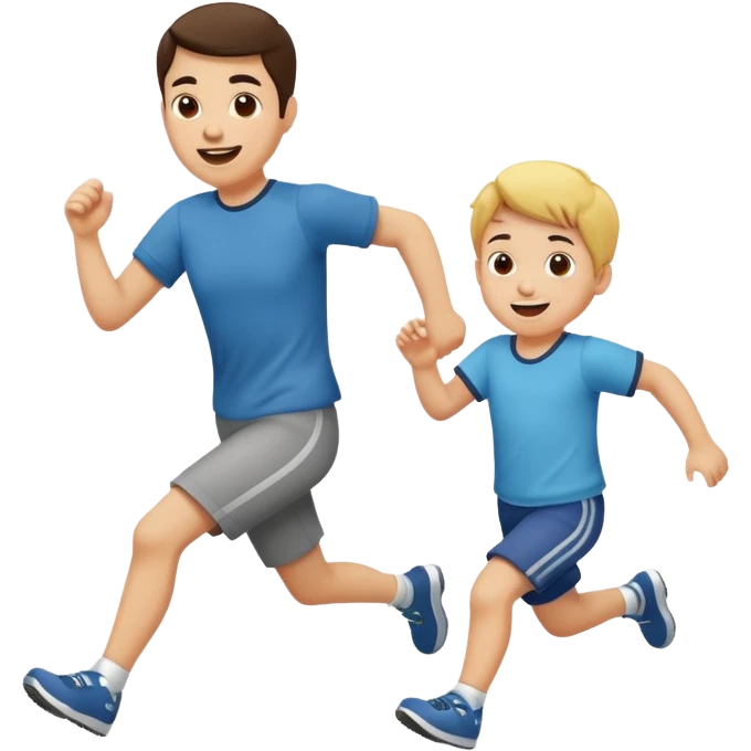 Running after a toddler emoji