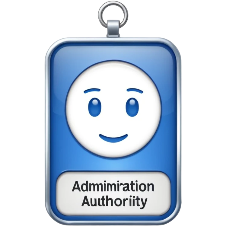 staff badge for administration authority emoji