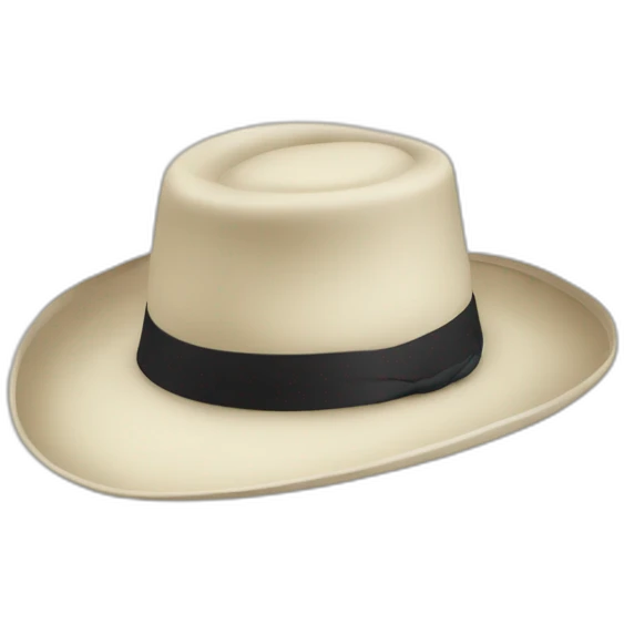 chapeau blanc emoji