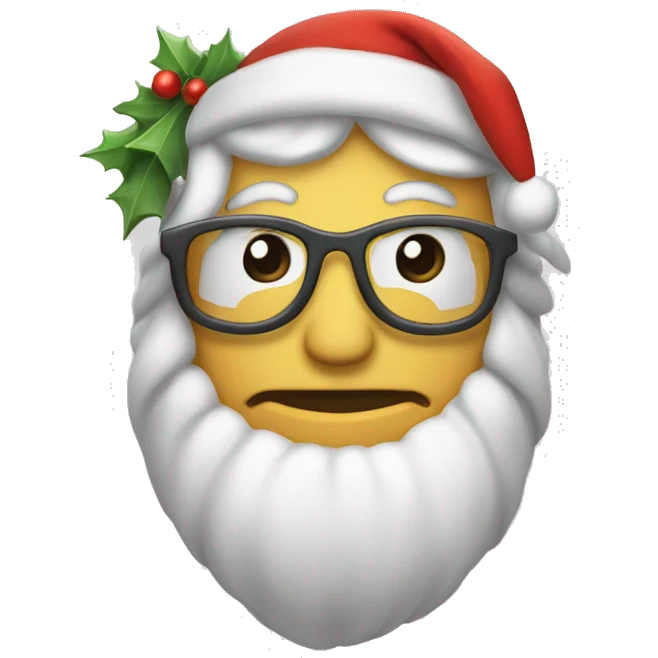 mono navideño emoji